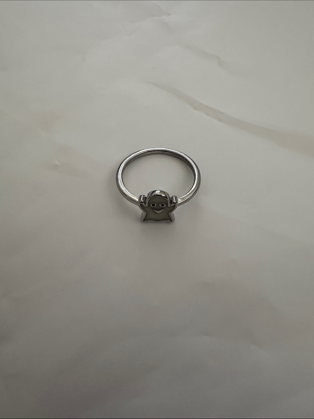 NWOT Size 4 Pura Vida Ghost 👻 Silver Ring